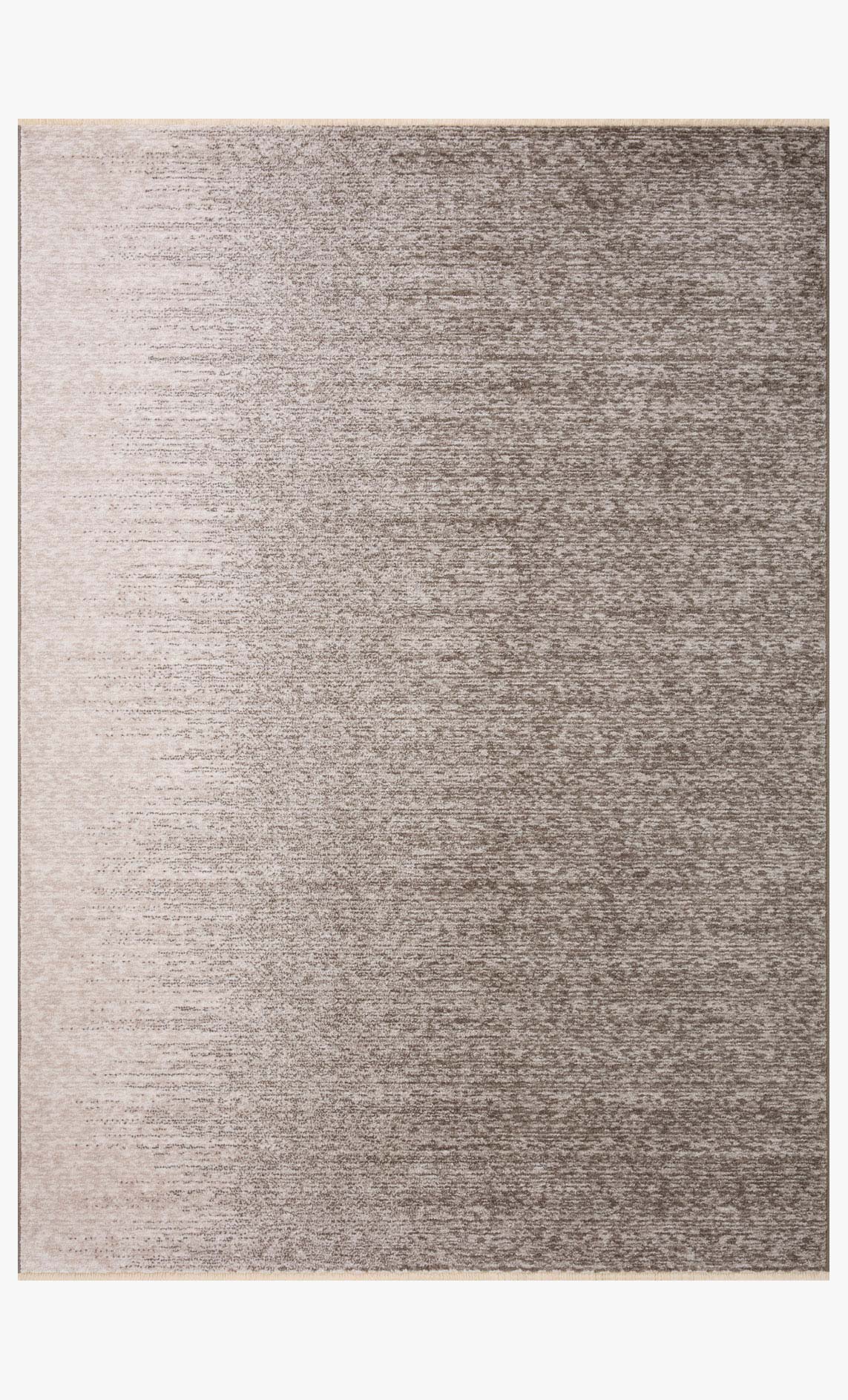 Traditional power-loomed area rug in taupe and dove with subtle heather texture