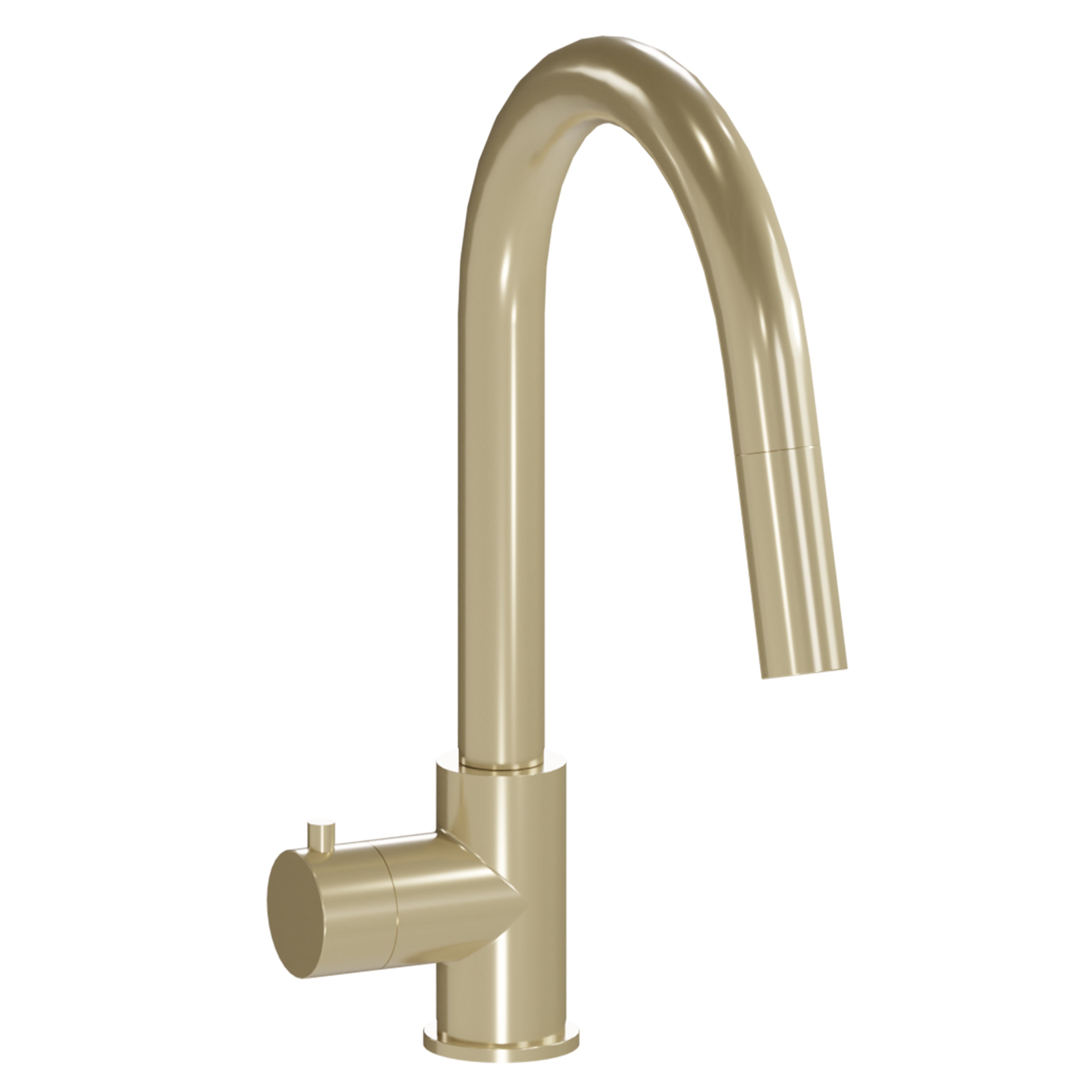 ZLINE touchless kitchen faucet, champagne bronze curved gooseneck spout