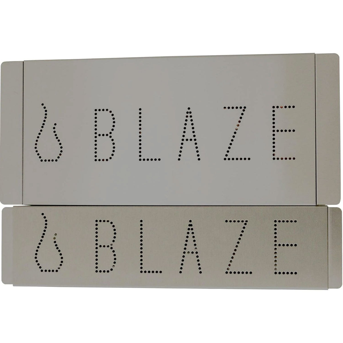 Extra large smoker box set with two matching lids, dotted 'BLAZE' panels