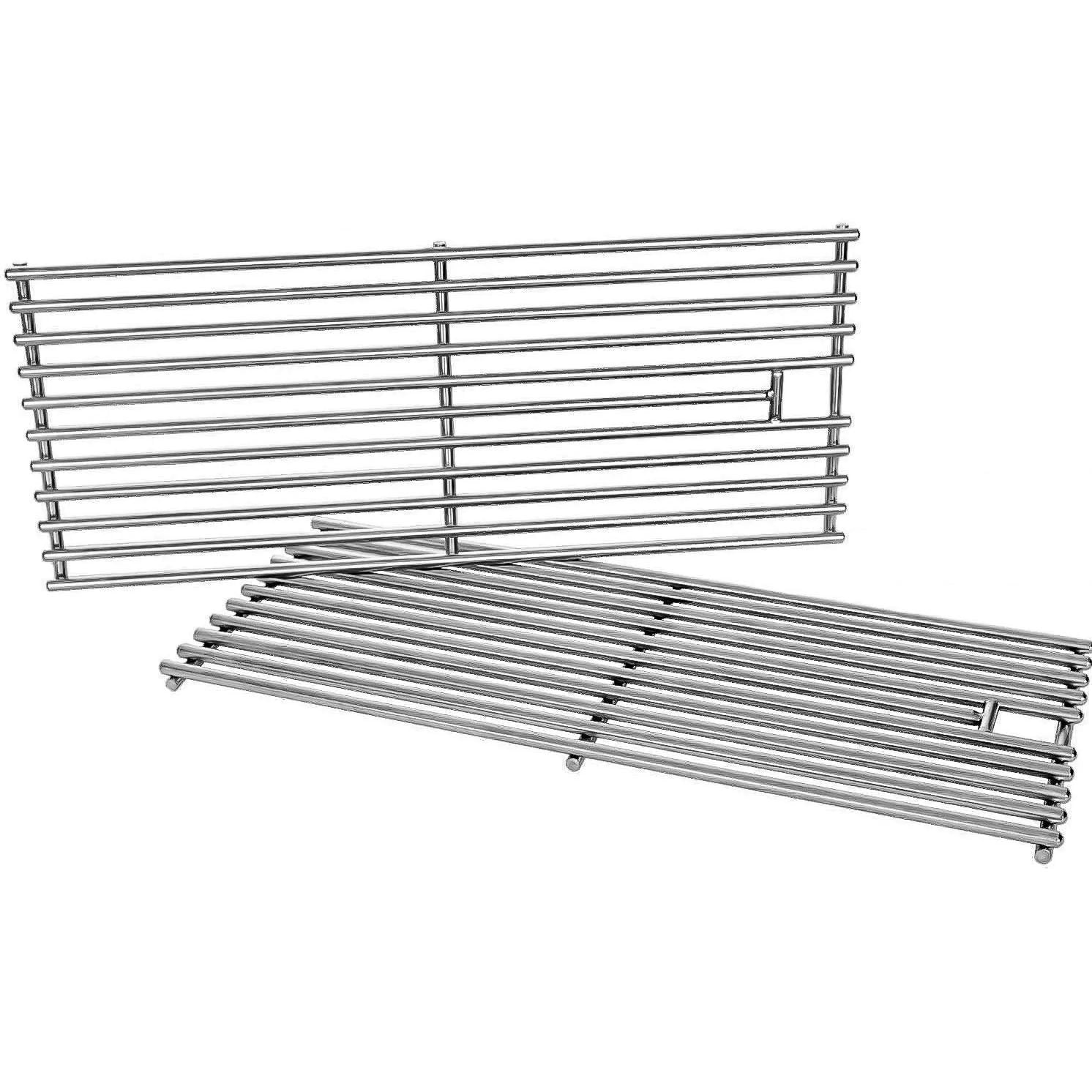 Stainless steel grill cooking grates and warming rack