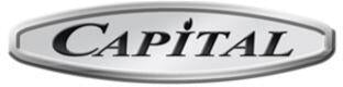 Capital oval logo emblem for stainless steel wall shelf