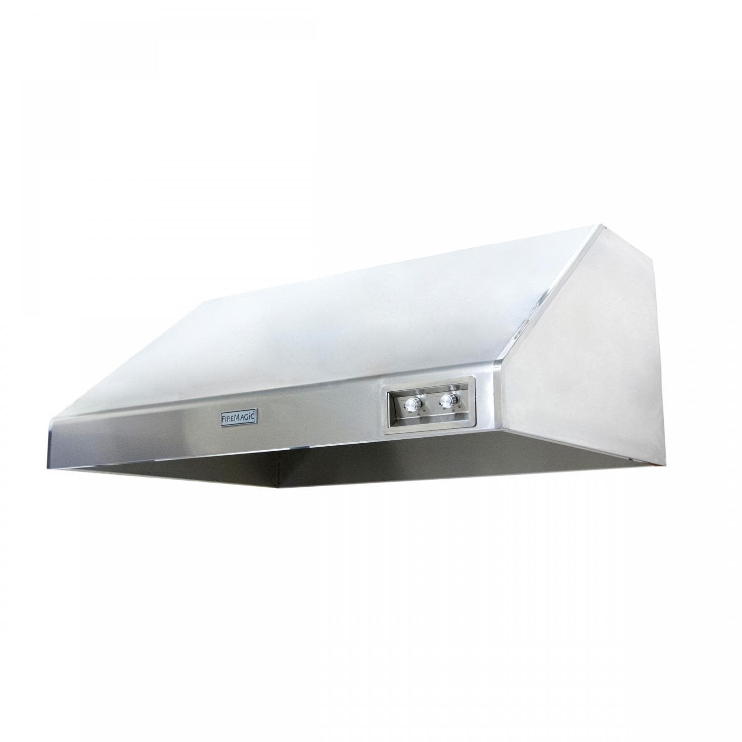 36-inch stainless steel outdoor vent hood with side discharge and control window