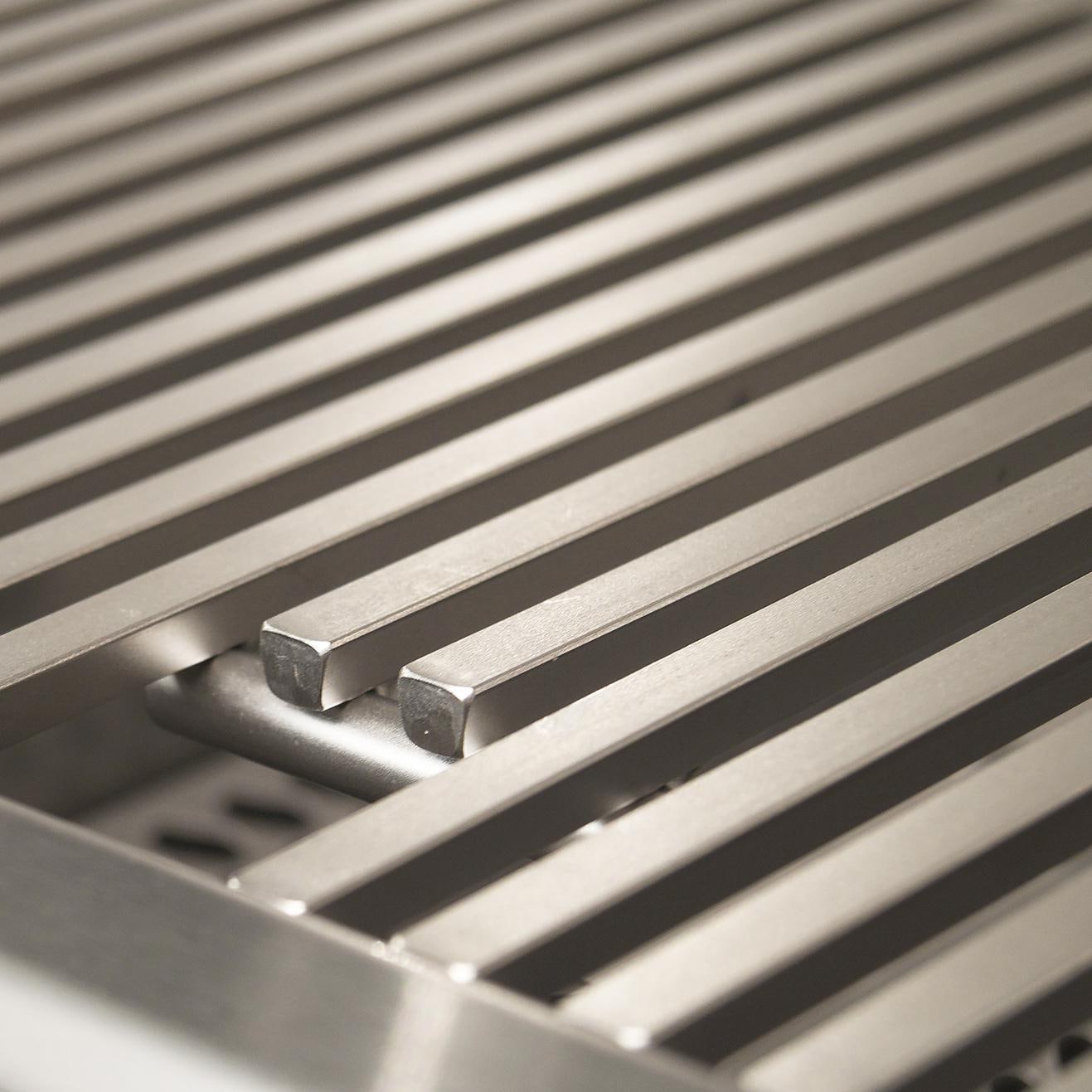 Stainless steel grill cooking grids with flat bar design, set of 3