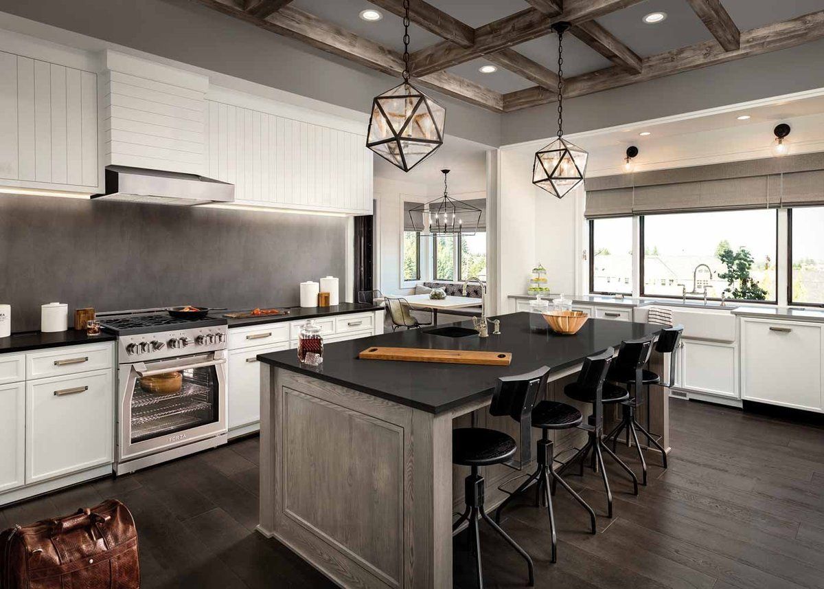 Stainless steel 30-inch gas range with oven door and burner controls in kitchen