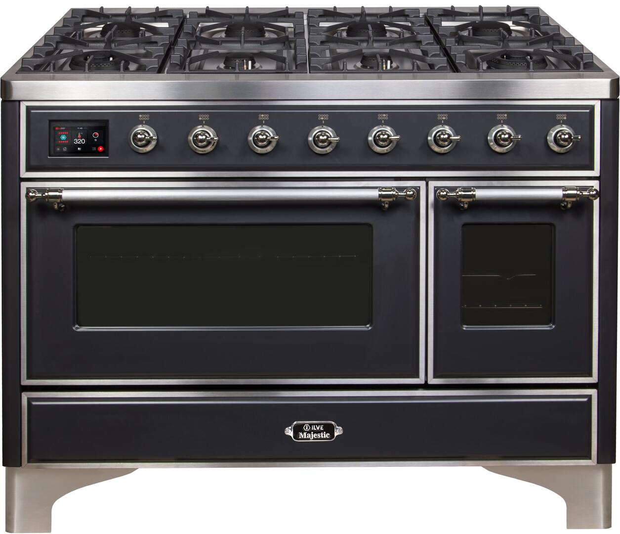 ILVE 48" Dual Fuel Range in Matte Graphite (UM12FDNS3MGCNG)