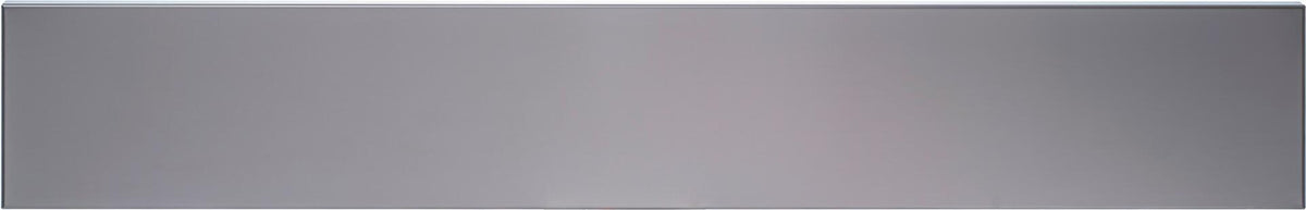 ILVE stainless steel toe kick panel, smooth metal strip with raised edge