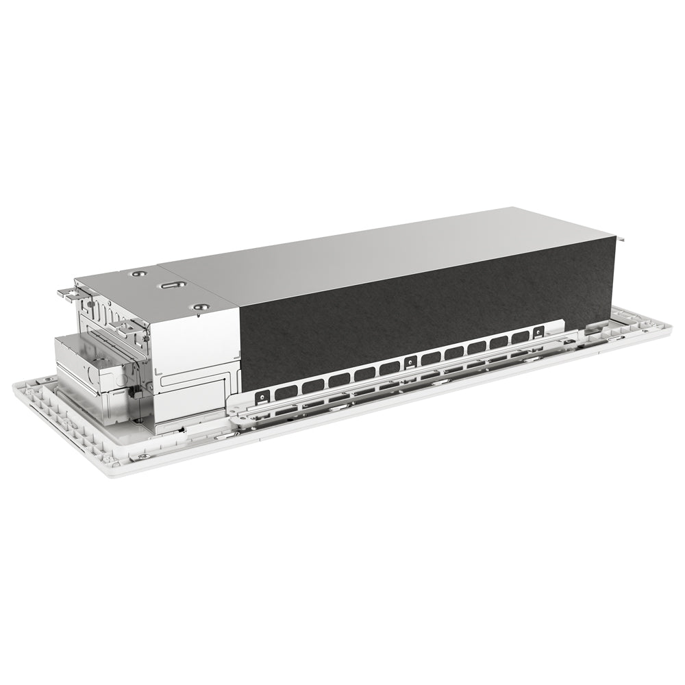 MRCOOL ductless ceiling cassette air handler base with air intake channels and frame