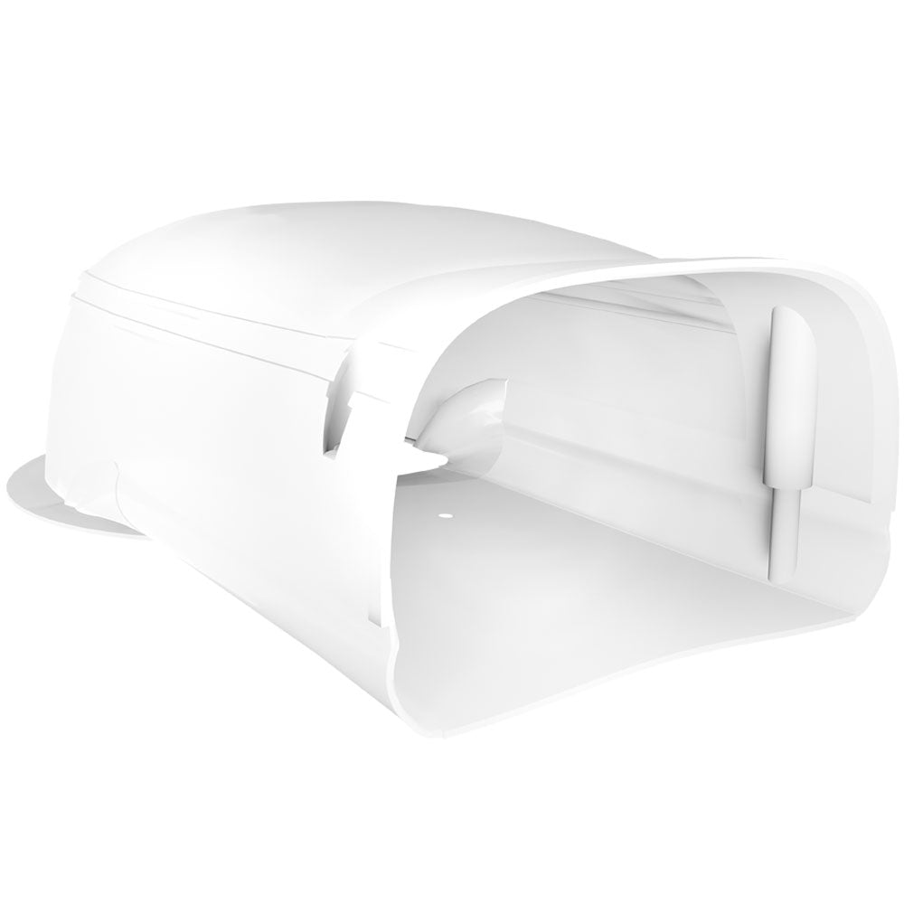 MRCOOL LineGuard white insulated line set cover kit U-shaped fitting with side covers
