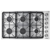 Thor Kitchen 36-Inch Professional Drop-In Gas Cooktop with Six Burners in Stainless Steel (TGC3601) Cooktops Thor Kitchen