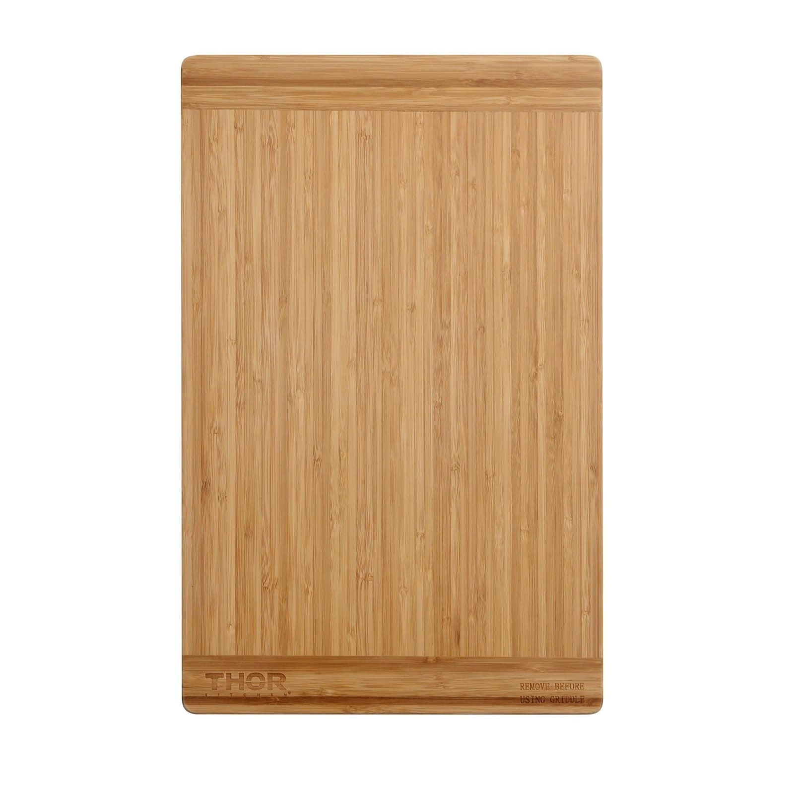 Thor Kitchen bamboo cutting board, rectangular with rounded corners