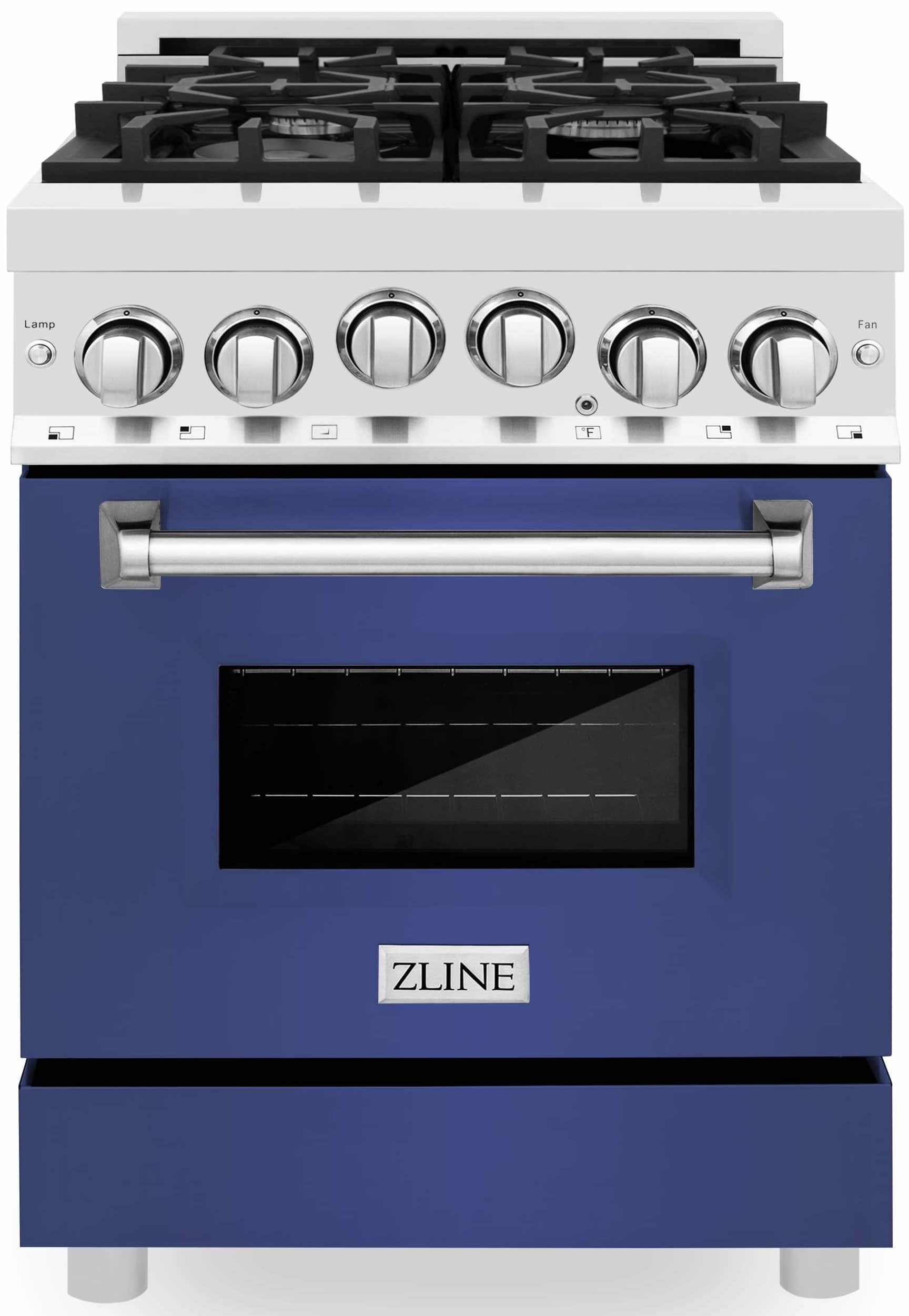 ZLINE 24" Gas Range w/ Blue Matte Door (RGBM24) I HOD