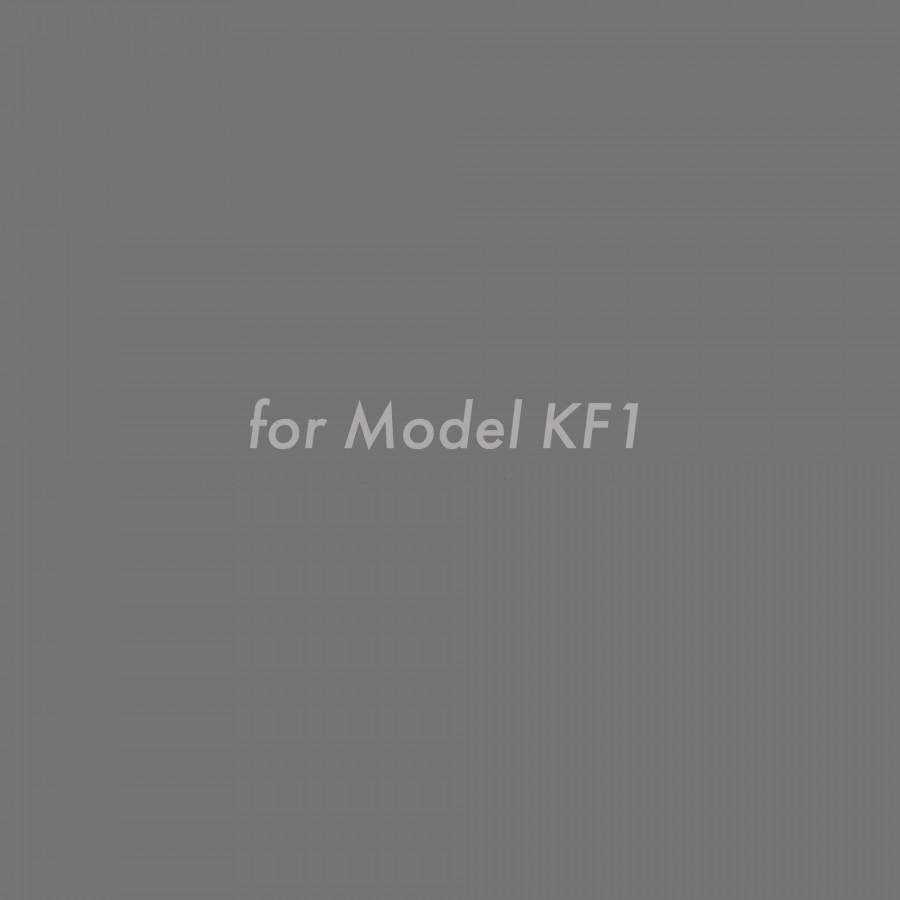 Chimney extension accessory for Model KF1, stainless steel label