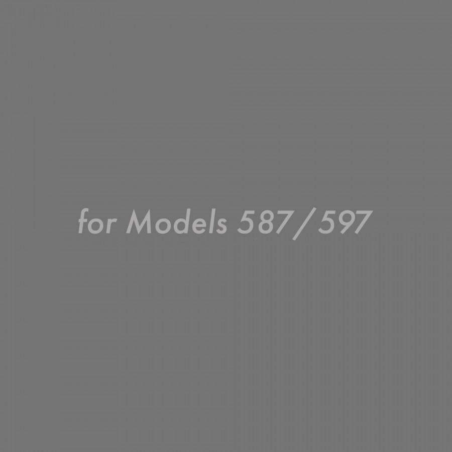Gray graphic panel for chimney extension, models 587/597