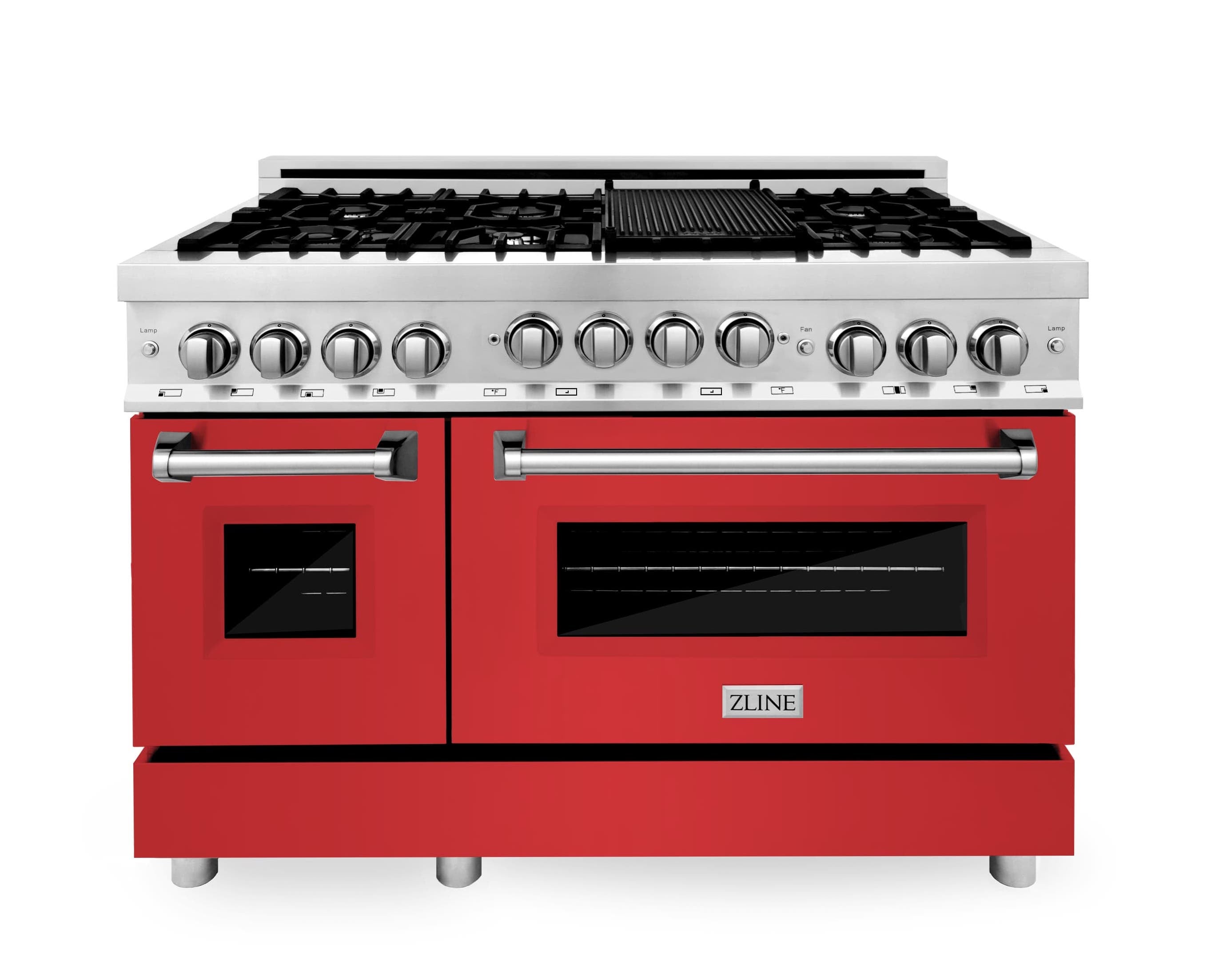 ZLINE KITCHEN & BATH Professional Autograph Edition 48-in 7 Burners 4.2-cu  ft / 1.8-cu ft Convection Oven Freestanding Double Oven Dual Fuel Range in  the Double Oven Dual Fuel Ranges department at