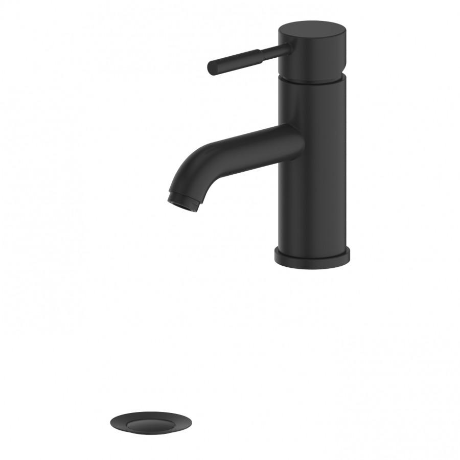 ZLINE Aloha matte black bath faucet with single lever and deck-mount spout