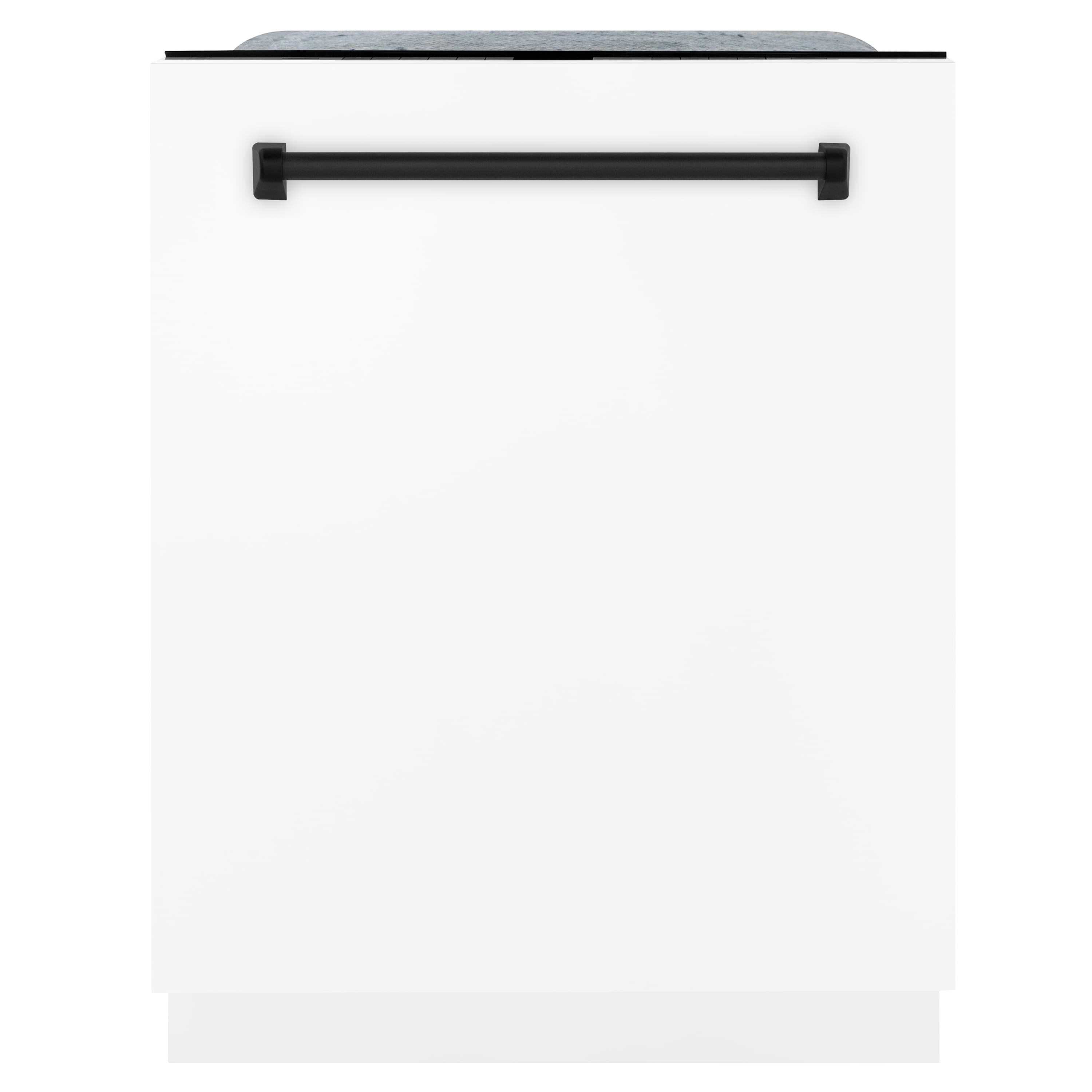 Stainless range hood wall vent with matte black horizontal handle bar