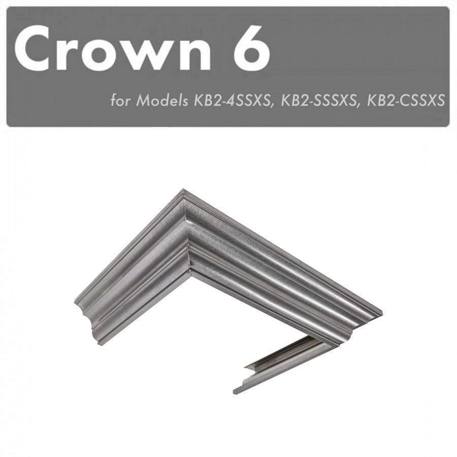 ZLINE Crown Molding #6 for Designer Wall Range Hood (CM6-KB-S304) Range Hood Accessories ZLINE