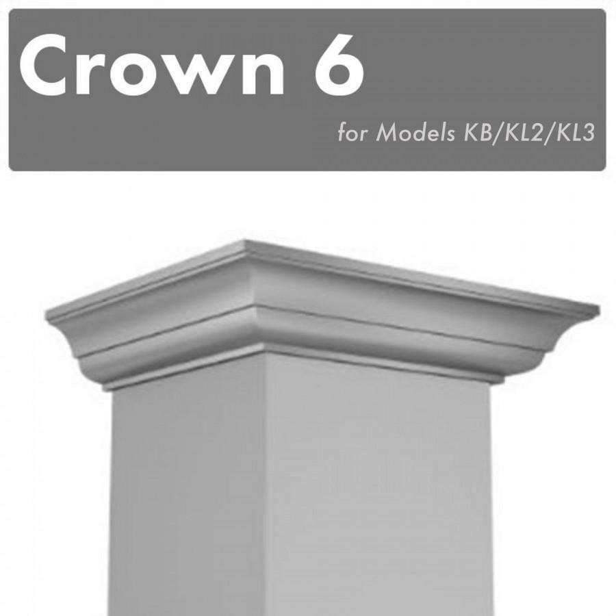 ZLINE Crown Molding #6 for Wall Range Hood (CM6-KB/KL2/KL3) Range Hood Accessories ZLINE