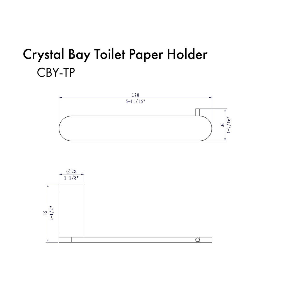 Brushed nickel Crystal Bay toilet paper holder with rounded cover and mounting base