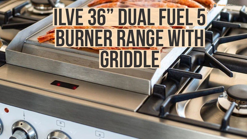 ILVE 36" Dual Fuel 5 Burner Range