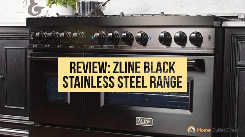 ZLINE Black Stainless Steel Range