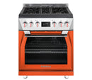 Forza 30-Inch Professional Dual Fuel Range in  Ardente Orange (FR304DF-O)