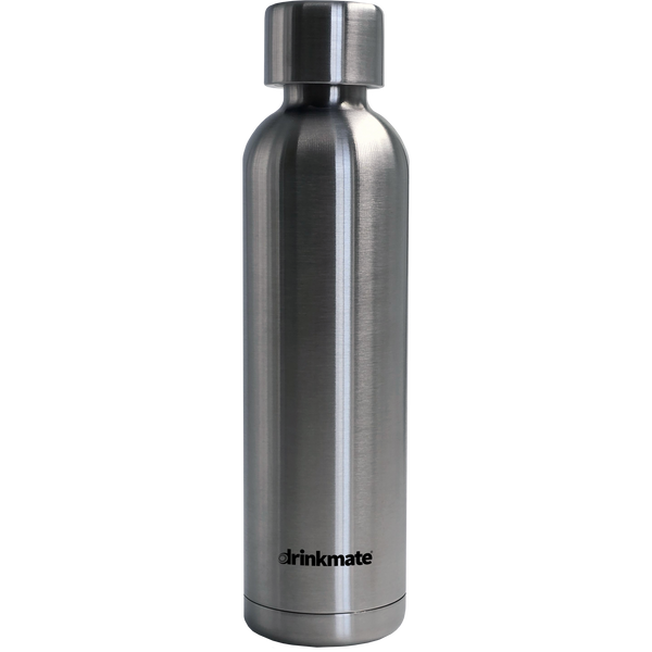 Drinkmate 0.7L Stainless Steel Carbonation Bottle, Compatible with Standard Fizz Infuser (003-20-SS)