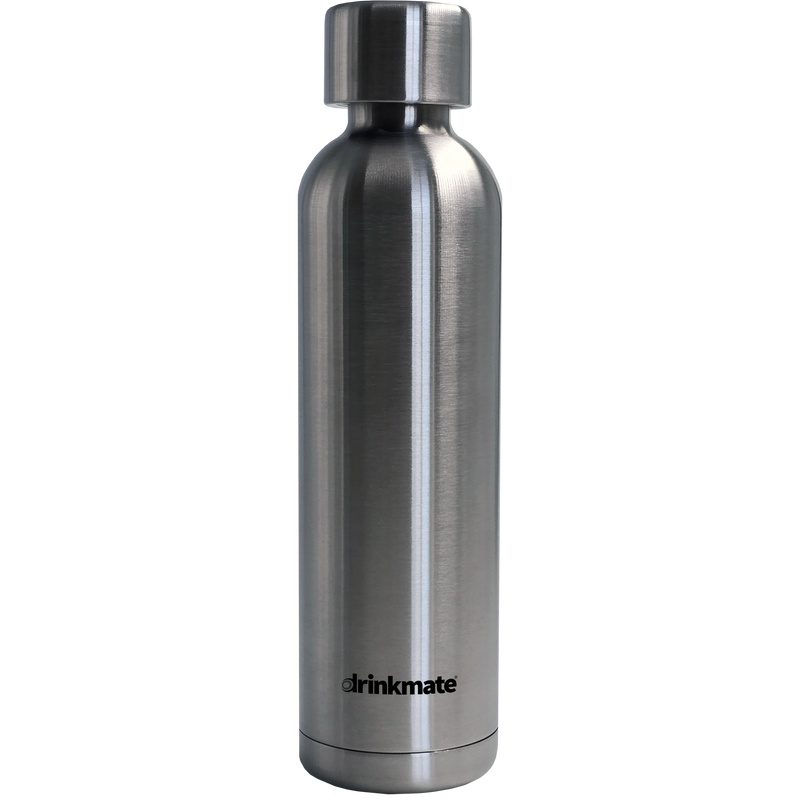 Drinkmate 0.7L Stainless Steel Carbonation Bottle, Compatible with Standard Fizz Infuser (003-20-SS)