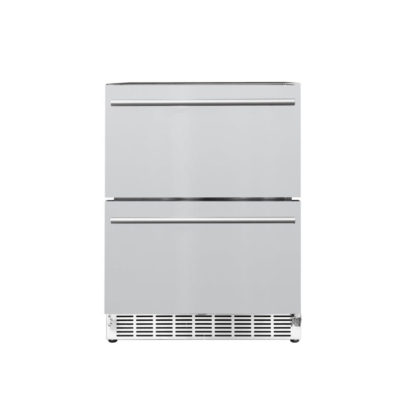 TrueFlame 24-Inch 5.01 Cu. Ft. Deluxe Outdoor Rated Refrigerator in Stainless Steel (AMD-RFR-24DR2-A)