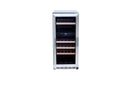 TrueFlame 15-Inch Outdoor Rated Dual Zone Wine Cooler in Stainless Steel (AMD-RFR-15WD)