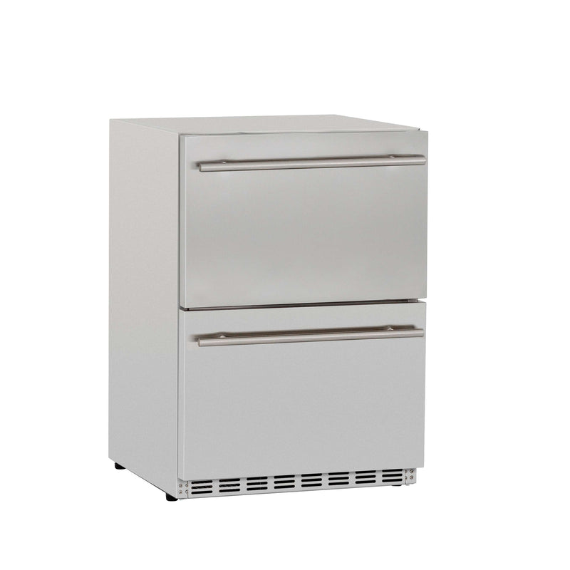 TrueFlame 24-Inch 5.3 Cu. Ft. Deluxe Outdoor Rated Refrigerator in Stainless Steel (TF-RFR-24DR2)