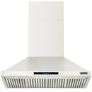 Kostch 48-Inch 1200 CFM Convertible Wall-Mounted Range Hood in White (KOS-48RH09M)