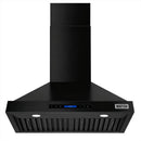 Kostch 30-Inch 600 CFM Convertible Wall-Mounted Range Hood in Black (KOS-30RH09M)