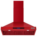 Kostch 36-Inch 600 CFM Convertible Wall-Mounted Range Hood in Red (KOS-36RH09M)