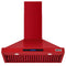 Kostch 36-Inch 600 CFM Convertible Wall-Mounted Range Hood in Red (KOS-36RH09M)