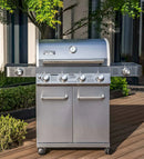 Monument Classic Infrared Propane Gas Grill in Stainless Steel with 4 Burners & 2 Side Burners (24367)