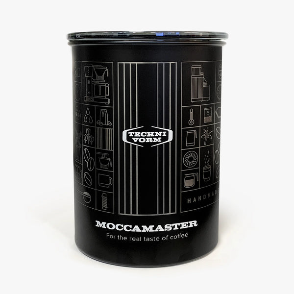 Moccamaster 64 Oz Airscape Coffee Canister with Inner Lid to Expel Air