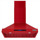 Kostch 30-Inch 600 CFM Convertible Wall-Mounted Range Hood in Red (KOS-30RH09M)