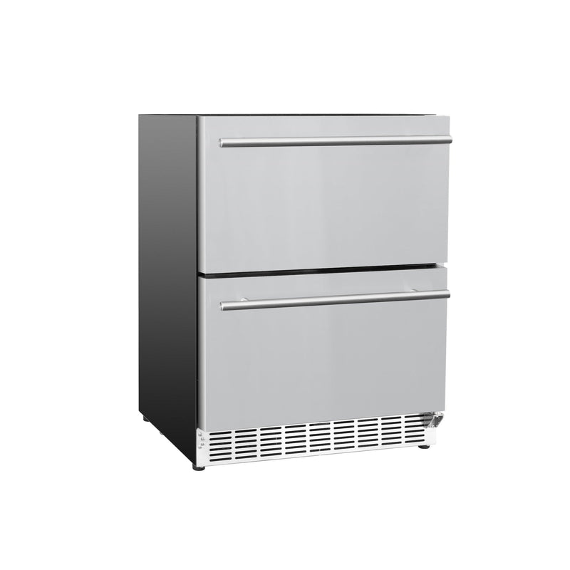TrueFlame 24-Inch 5.01 Cu. Ft. Deluxe Outdoor Rated Refrigerator in Stainless Steel (AMD-RFR-24DR2-A)