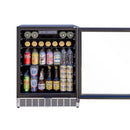 TrueFlame 24-Inch 5.1 Cu. Outdoor Rated Fridge with Glass Door (AMD-RFR-24G)