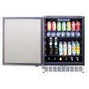 TrueFlame 24-Inch 5.1 Cu. Outdoor Rated Fridge with Left Hinge (AMD-RFR-24S-AR)