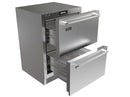 Perlick 24-Inch Undercounter Refrigerator Drawers with 4.9 Cu. Ft. Capacity, RAPIDCOOL Technology in Panel Ready Stainless Steel (G5RD24SC)