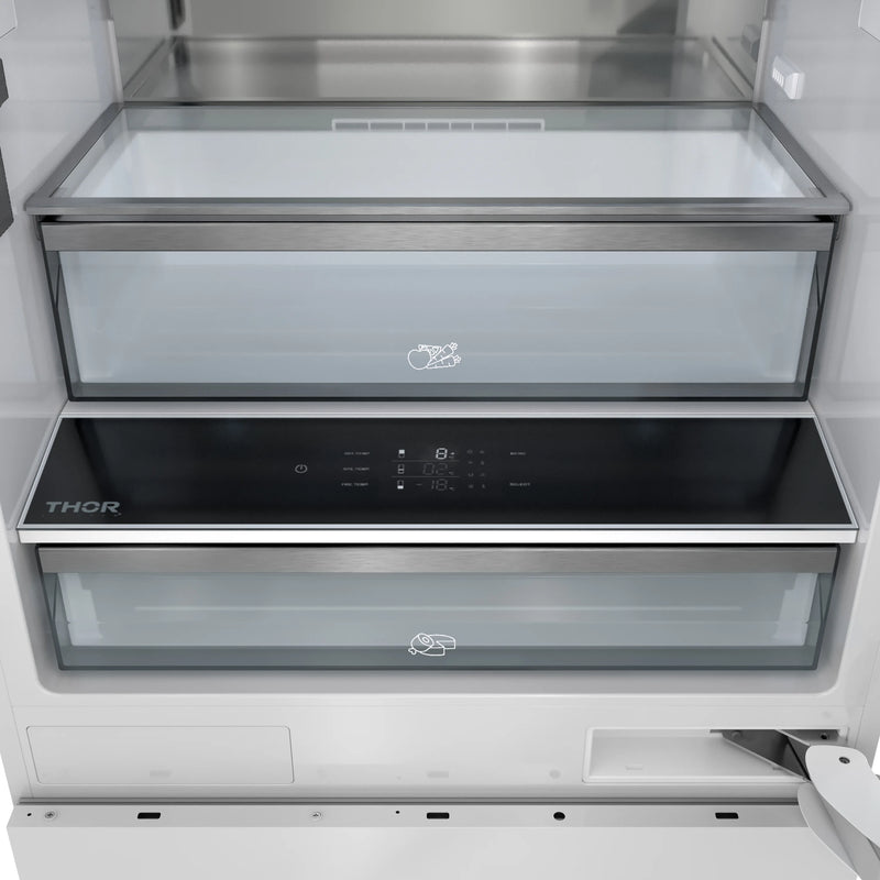 Thor Kitchen 30-Inch Built-In Bottom Freezer Refrigerator in Panel Ready (XRF3016BBP)