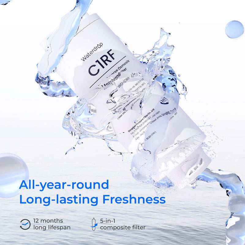 Waterdrop C1RF Water Filter  for WD-C1S and WD-C1H Countertop RO System (WD-C1RF)