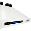 Kostch 48-Inch 1200 CFM Convertible Wall-Mounted Range Hood in White (KOS-48RH09M)