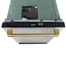 Kostch 24-Inch Top Control Built-In Dishwasher with Bronze Handle & Third Rack in Stainless Steel (KOS-24DWN06H-S)