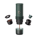 OutIn Mino Portable Electric Espresso Machine, Mini Camping Coffee Maker for Travel, Pocket Sized Coffee Machine Self-Heating, Ground Coffee & NS Capsule Adapter For Adventure