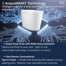 Forno Acqua Luxurious Smart Toilet, Includes Auto Flush, Powerful Flush, Sleek Tankless design Ideal for Powder Rooms (CSTS00)