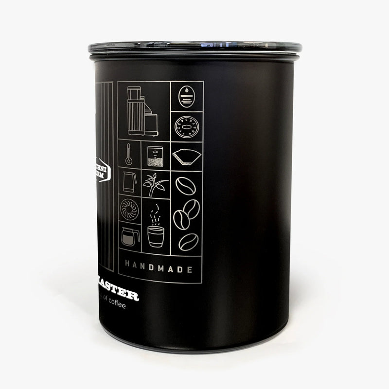 Moccamaster Coffee Canister, 64 Oz Coffee Canister with Inner Lid That Expels Air (MA006)