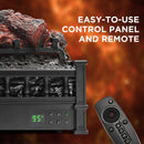 TURBRO Eternal Flame EF26-PB Electric Fireplace Logs, 1500W Infrared Heating (707-98-152A)